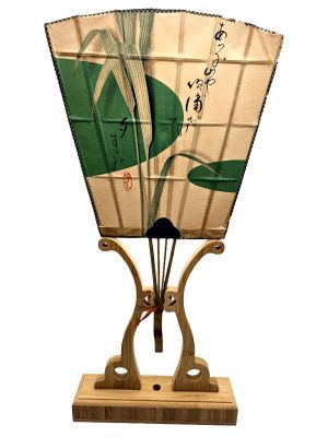 Anciens éventails Japonais - Uchiwa - Papier et bois - Bambou