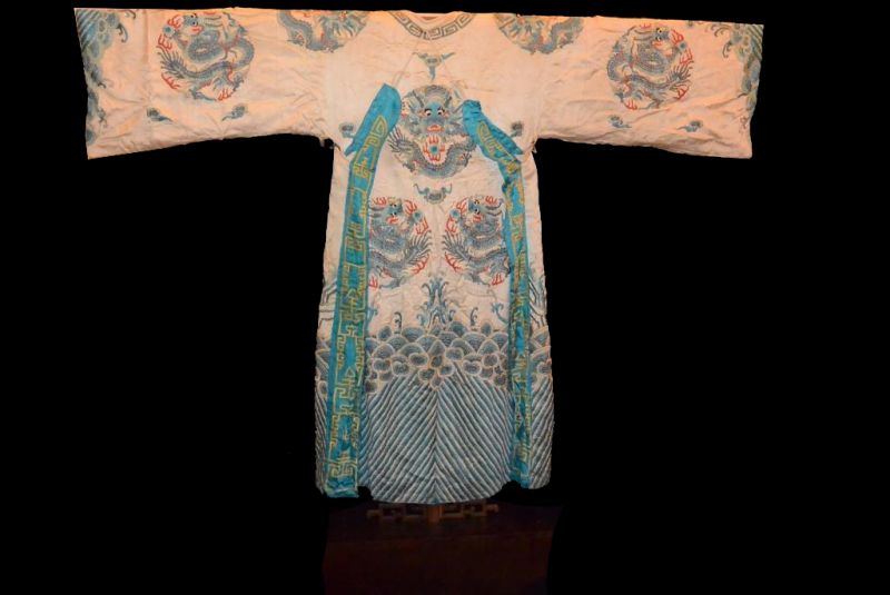 Ancient Chinese Theater Costume Light brown Dragon 2 4