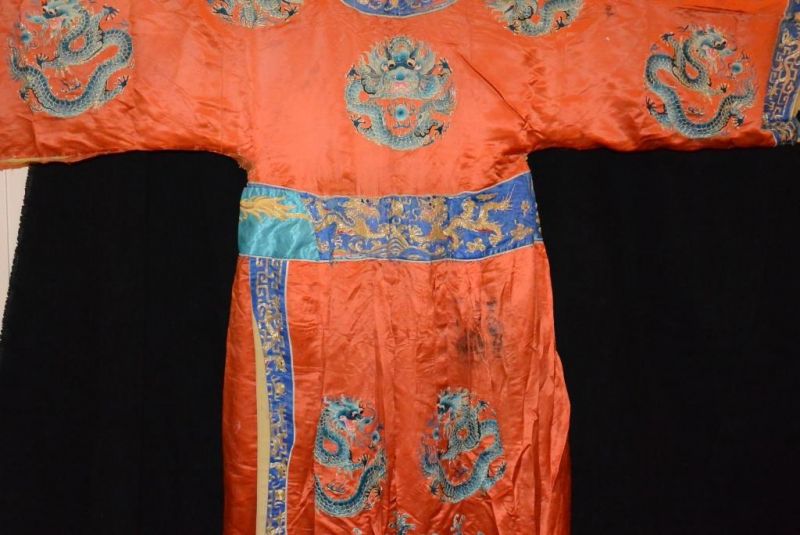 Ancient Chinese Theater Costume Orange Dragon 5