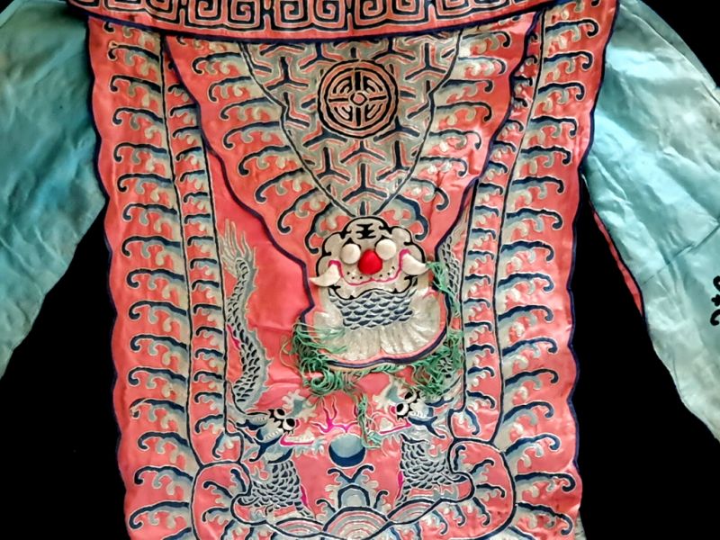 Ancient Chinese Theater Costume Pink - Dragons 3