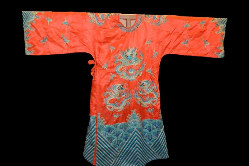 Ancient Chinese Theater Costume Red Dragon 2