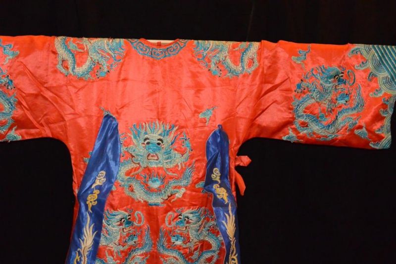 Ancient Chinese Theater Costume Red Dragon 5