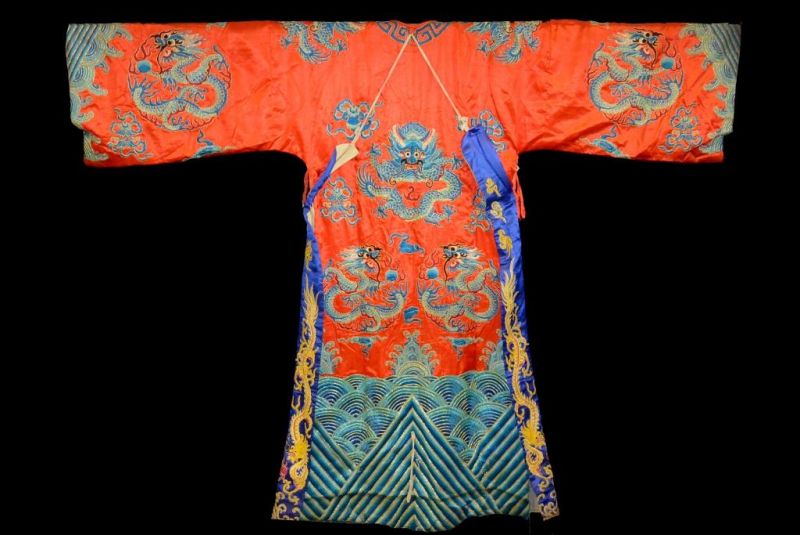 Ancient Chinese Theater Costume - Red Dragon 5