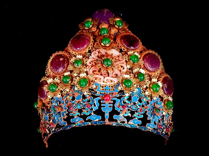 Ancient golden Chinese Theatre Diadem - Empress - Chinese Empress 1