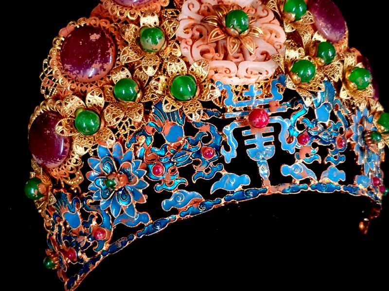 Ancient golden Chinese Theatre Diadem - Empress - Chinese Empress 3