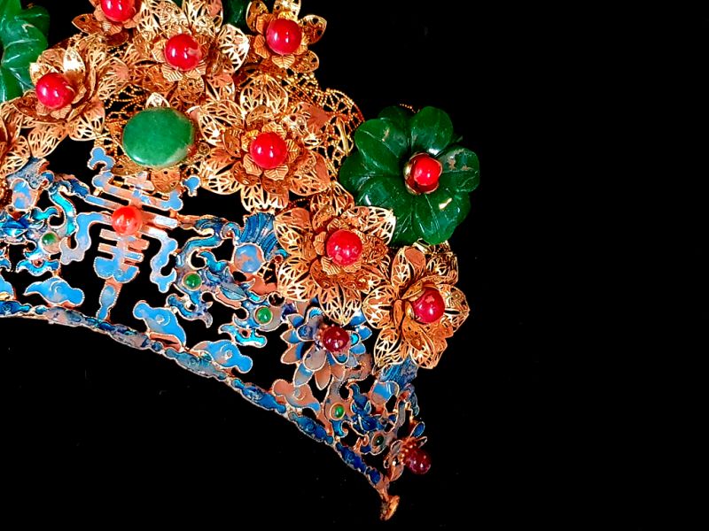 Ancient golden Chinese Theatre Diadem - Empress 2