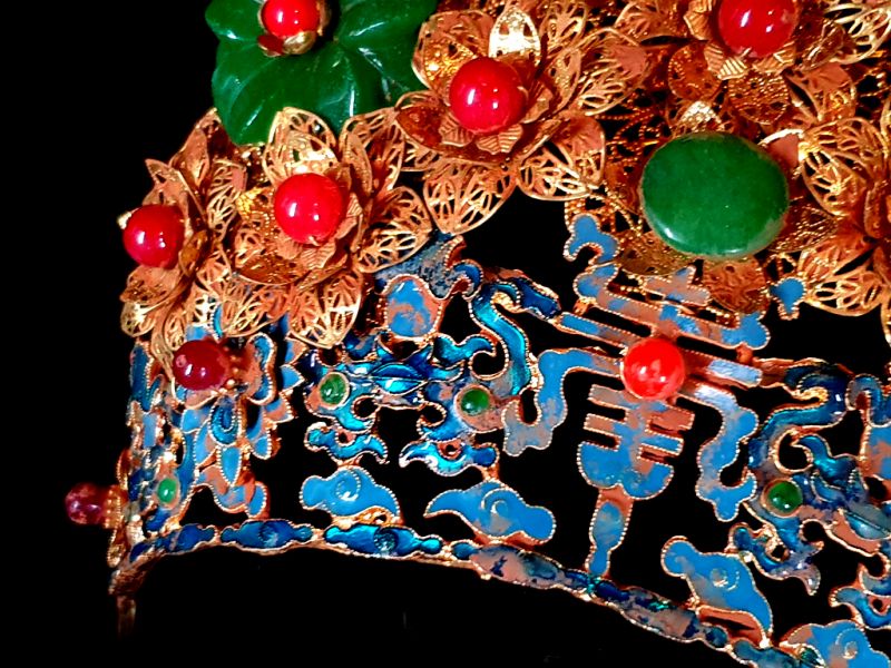 Ancient golden Chinese Theatre Diadem - Empress 3