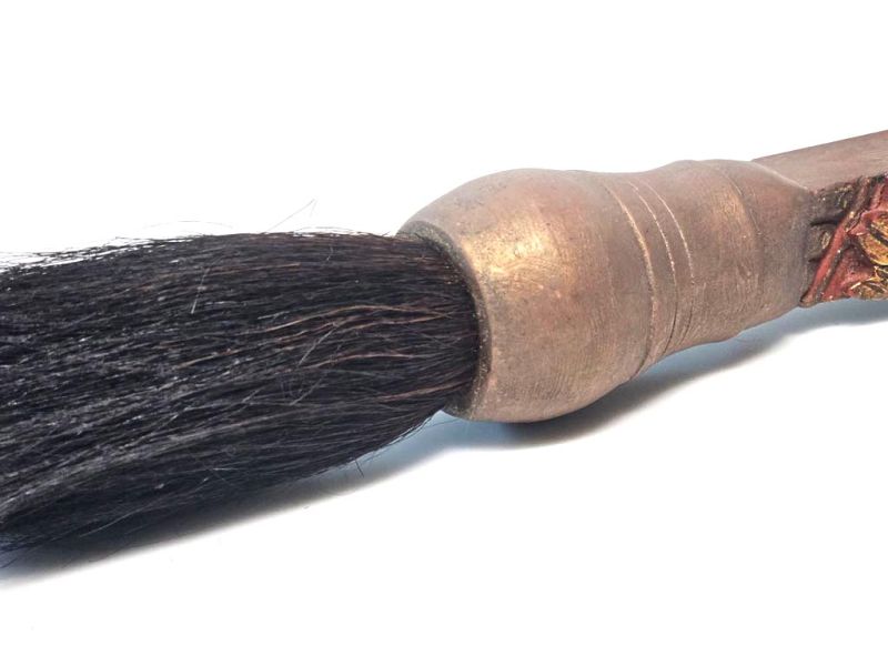 Ancient Imperial Gold‑Relief Brush – Qing Dynasty Artistic Masterpiece 2