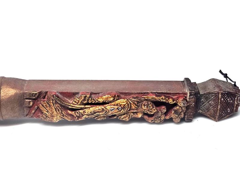 Ancient Imperial Gold‑Relief Brush – Qing Dynasty Artistic Masterpiece 3