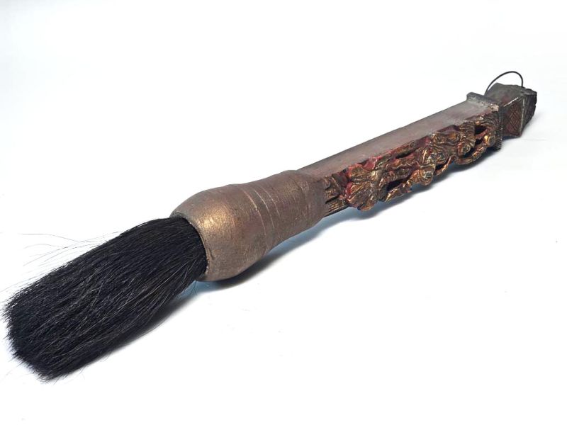 Ancient Lady‑Carved Brush – Feminine Elegance of the Qing Dynasty 1