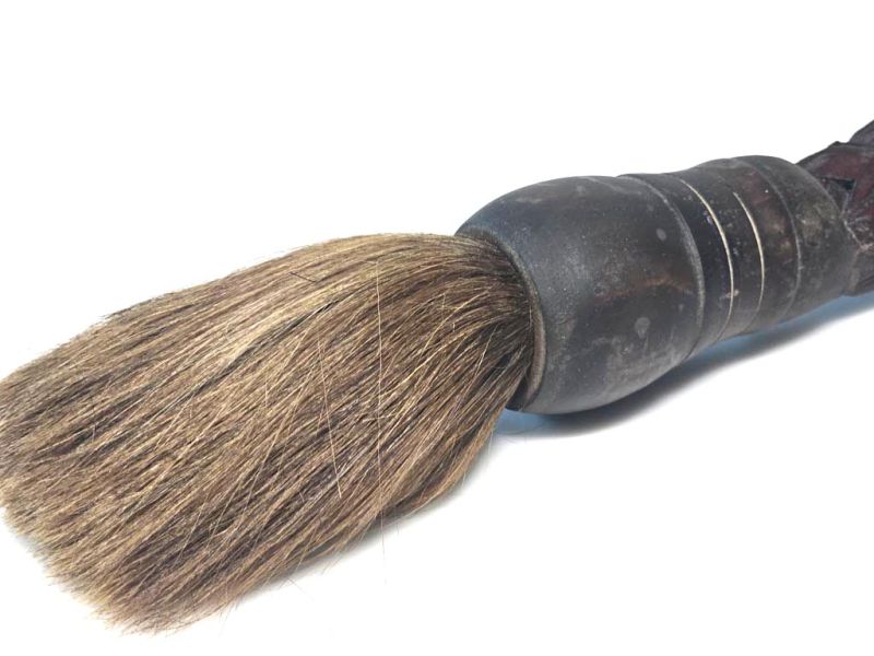 Ancient Scholar‑Musician Carved Brush – Qing Dynasty Calligraphic Symphony 2