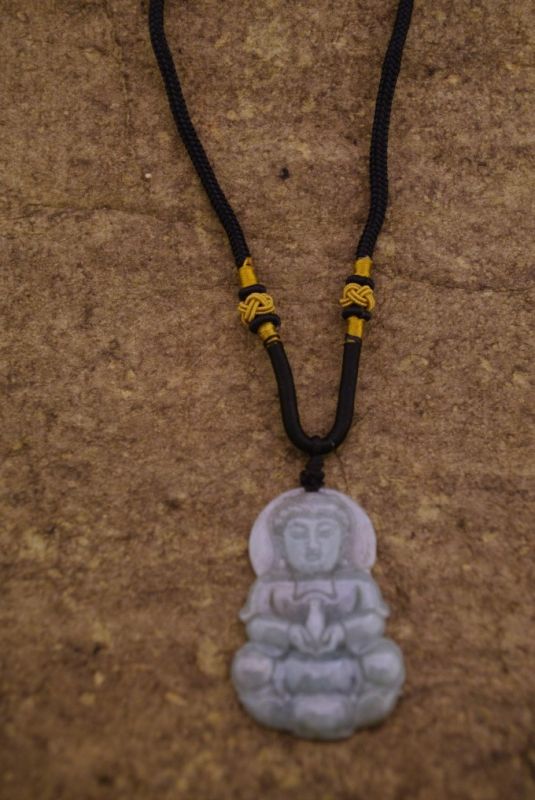 Anhänger aus Jade Gross Grüne Buddha 3