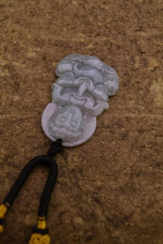 Anhänger aus Jade Gross Grüne Buddha 5
