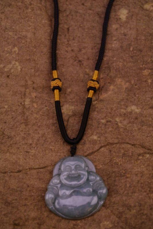 Anhänger aus Jade Gross Lachender Buddha 4