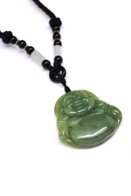 Anhänger aus Jade Gross Lachender Buddha 3