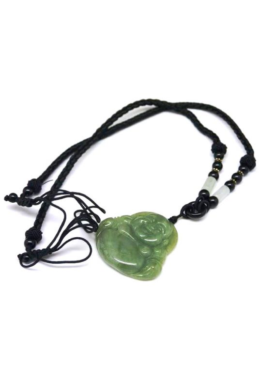 Anhänger aus Jade Gross Lachender Buddha 5