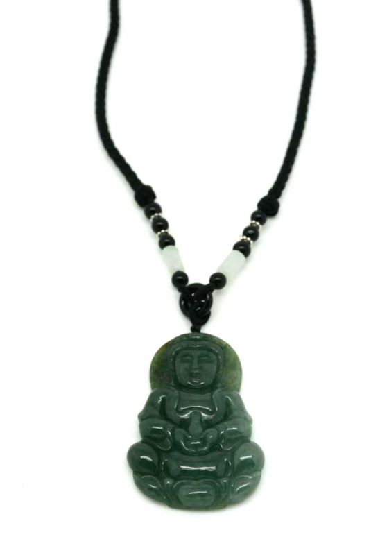 Anhänger aus Jade - Großen Buddha - Kaiser grün 2