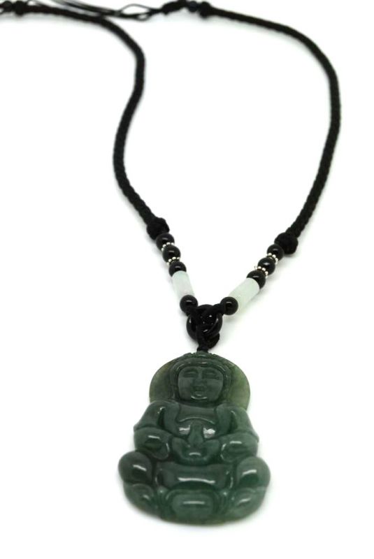 Anhänger aus Jade - Großen Buddha - Kaiser grün 3