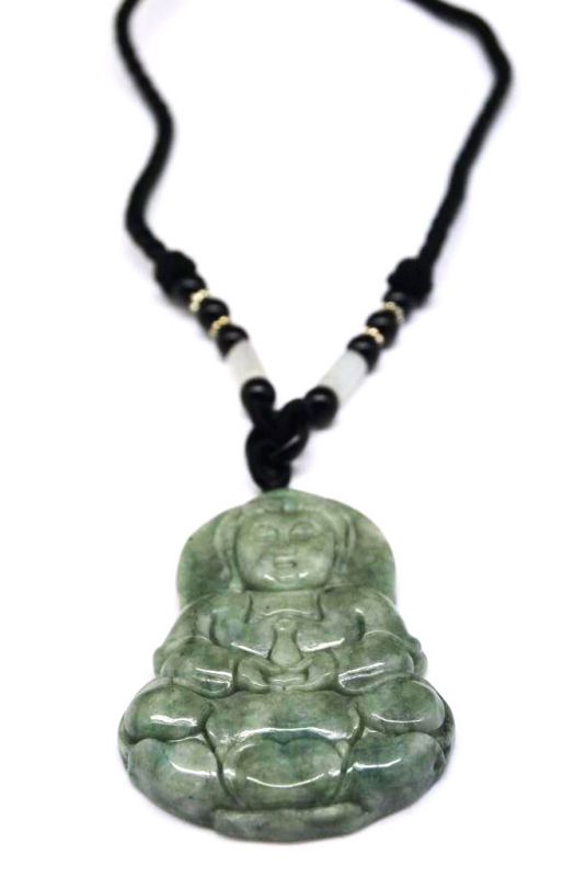 Anhänger aus Jade Großen Buddha Kaiser grün 2