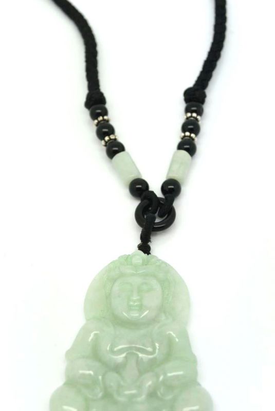 Anhänger aus Jade Großen Weißen Buddha 3