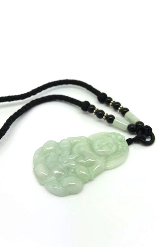 Anhänger aus Jade Großen Weißen Buddha 4