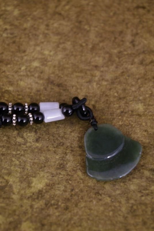 Anhänger aus Jade Grüner lachender Buddha 3