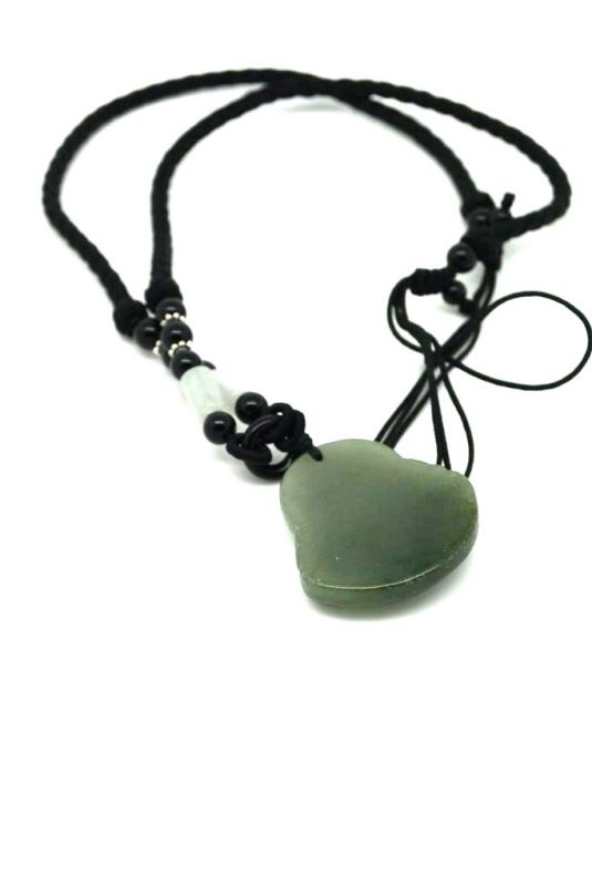 Anhänger aus Jade - Lachender Buddha - Kaiser grün 4