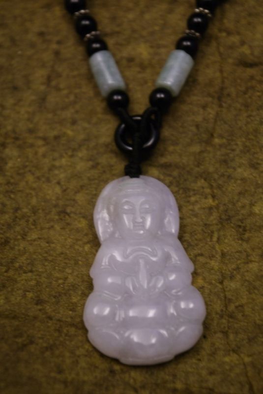 Anhänger aus Jade Weiss Jade Buddha 2