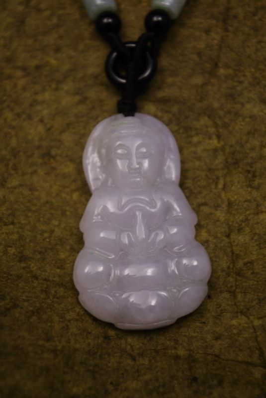 Anhänger aus Jade Weiss Jade Buddha 3