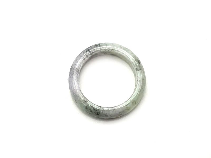 Haga clic en la imagen para ampliar Anillo de Jade Verde manchado - 19 2