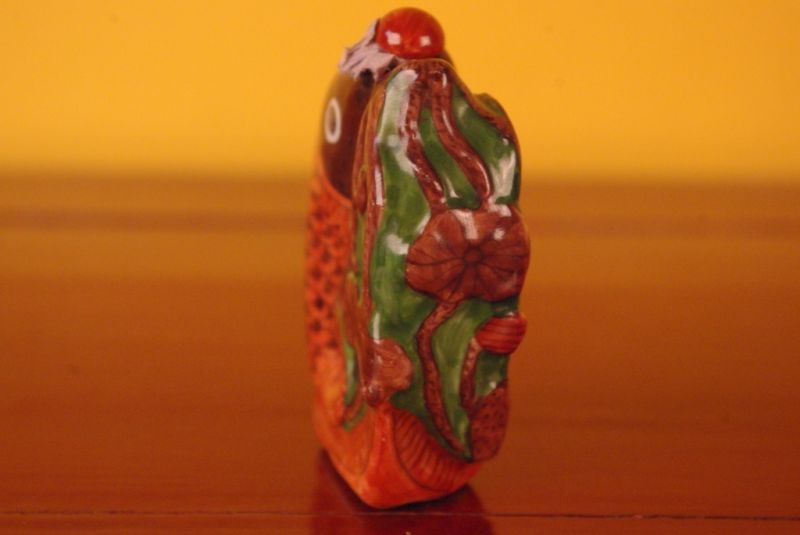 Chinese FengShui Fish snuff bottle 3