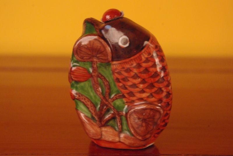 Chinese FengShui Fish snuff bottle 4