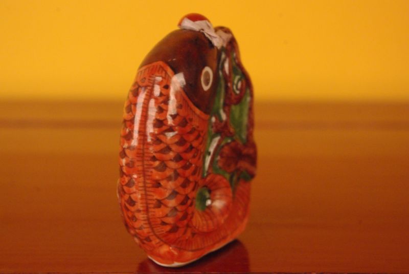 Chinese FengShui Fish snuff bottle 5