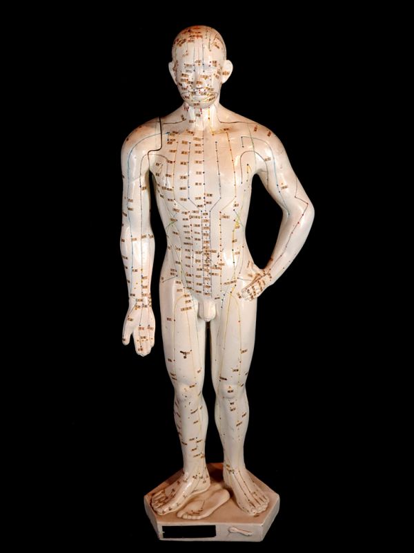 Antigua estatua de acupuntura china - Plástico - Hombre 1 1