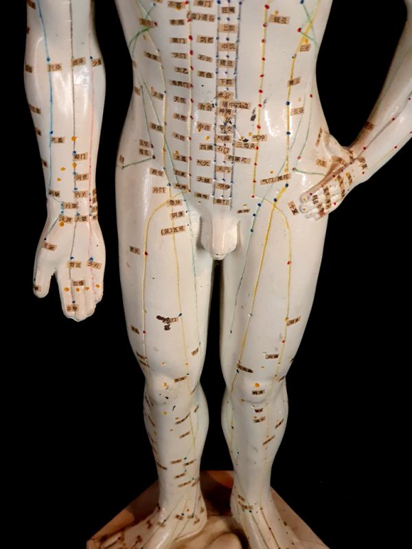 Antigua estatua de acupuntura china - Plástico - Hombre 1 3