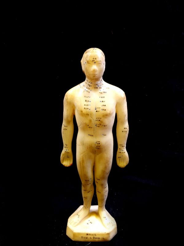Antigua estatua de acupuntura china - Plástico - Hombre 2 - Estatua pequeña 1