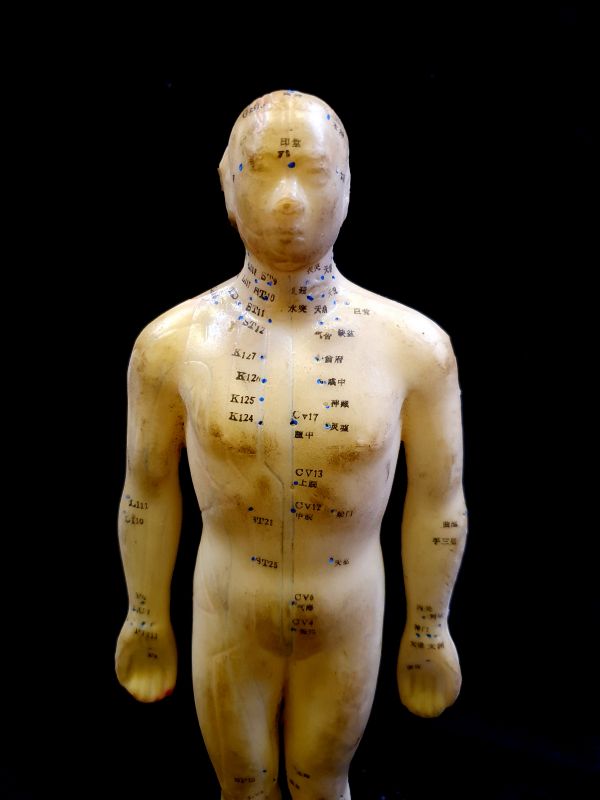 Antigua estatua de acupuntura china - Plástico - Hombre 2 - Estatua pequeña 2