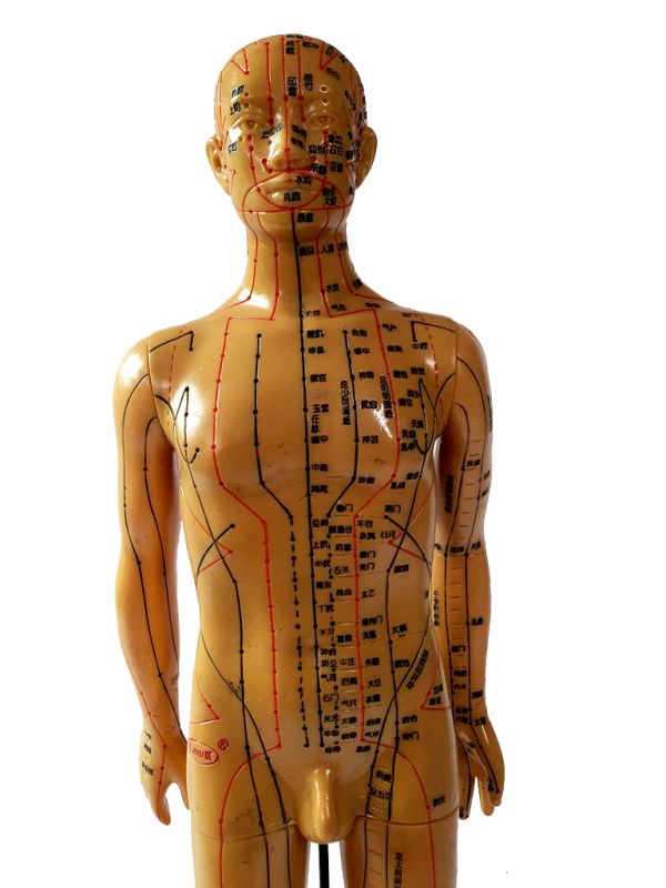 Antigua estatua de acupuntura china - Plástico - Hombre 3 2