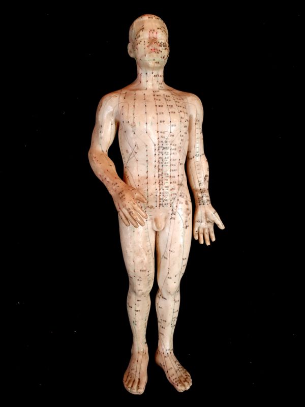 Antigua estatua de acupuntura china - Plástico - Hombre 4 1