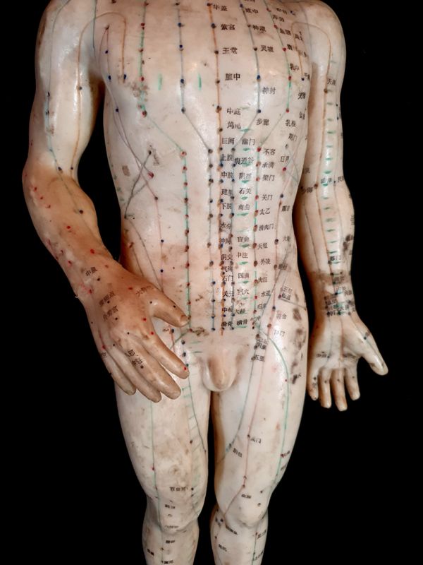 Antigua estatua de acupuntura china - Plástico - Hombre 4 3