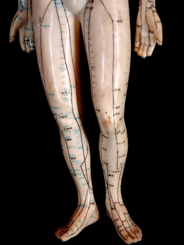 Antigua estatua de acupuntura china - Plástico - Mujer 1 3