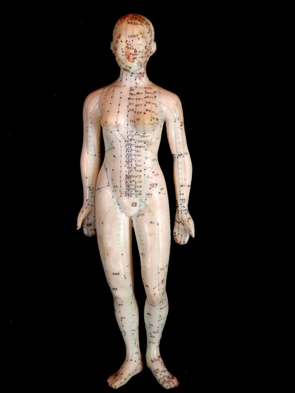 Antigua estatua de acupuntura china - Plástico - Mujer 2 1