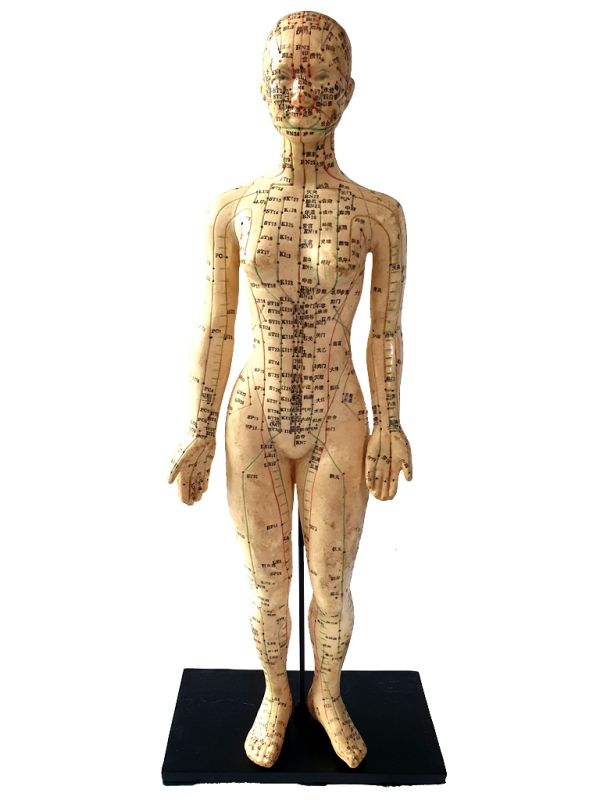 Antigua estatua de acupuntura china - Plástico - Mujer 2 1