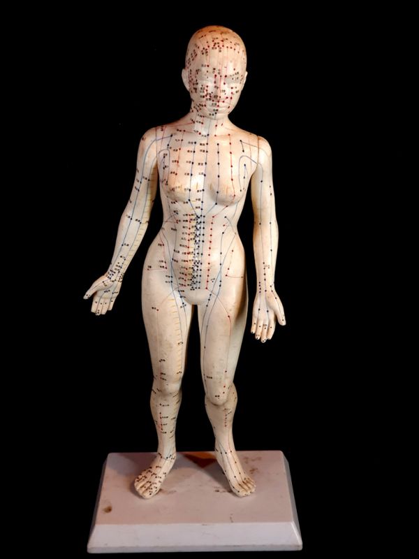Antigua estatua de acupuntura china - Plástico - Mujer 3 1