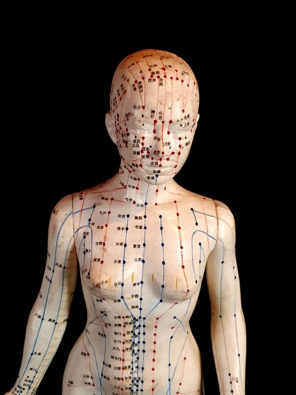 Antigua estatua de acupuntura china - Plástico - Mujer 3 2