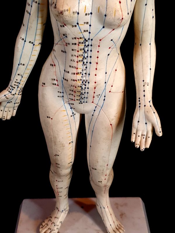 Antigua estatua de acupuntura china - Plástico - Mujer 3 3