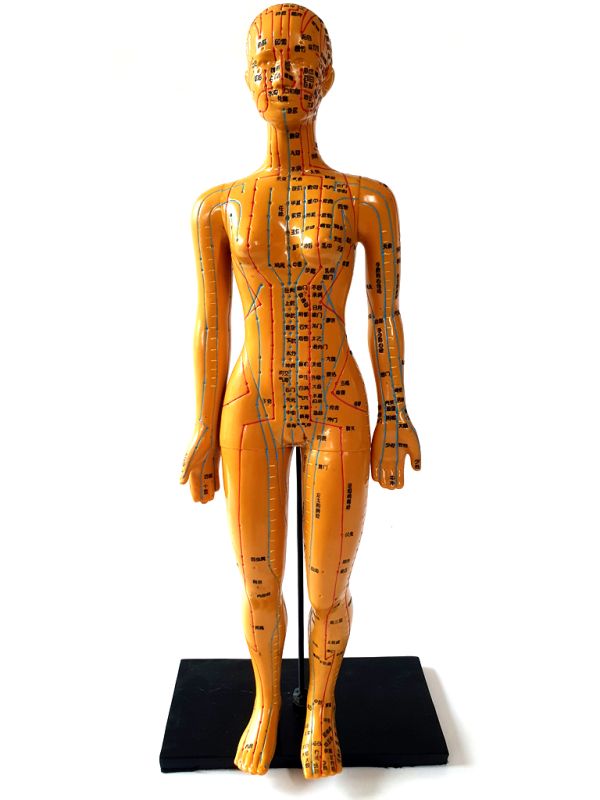 Antigua estatua de acupuntura china - Plástico - Mujer 3 1