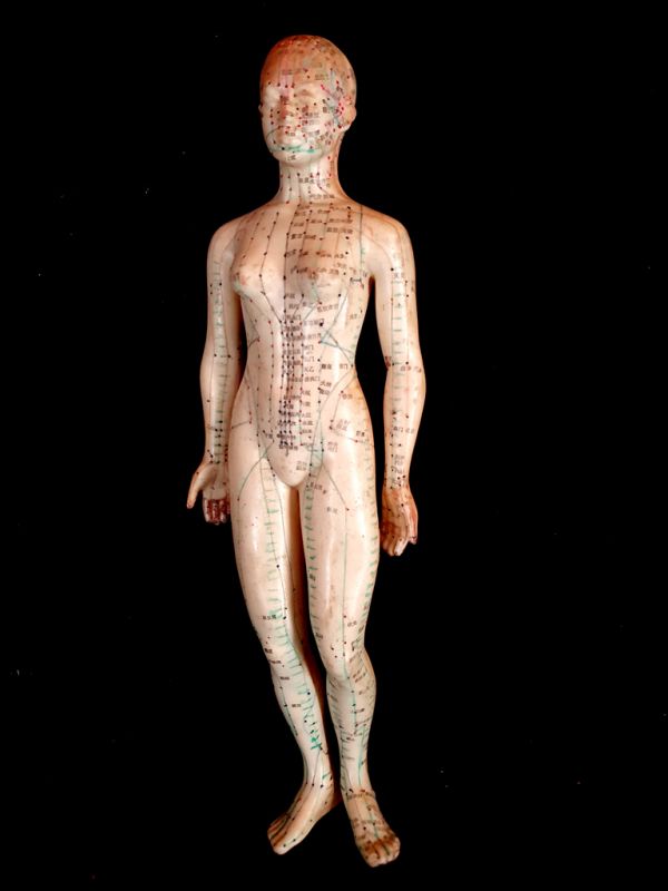 Antigua estatua de acupuntura china - Plástico - Mujer 5 1