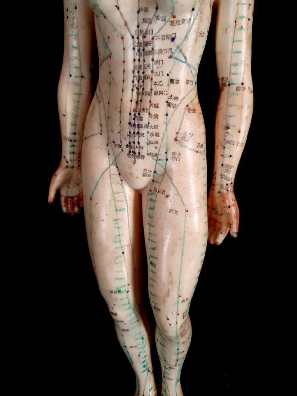 Antigua estatua de acupuntura china - Plástico - Mujer 5 3