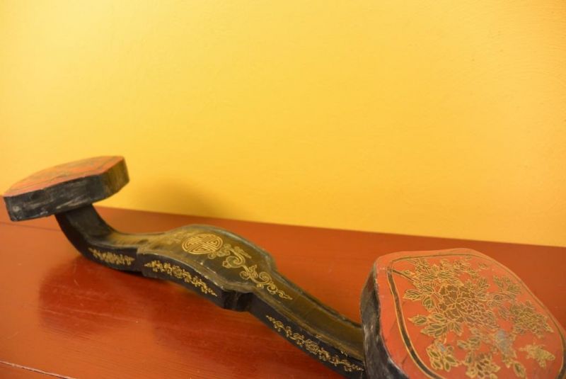 Haga clic en la imagen para ampliar Antigua Laca China - Ruyi Cetro 2